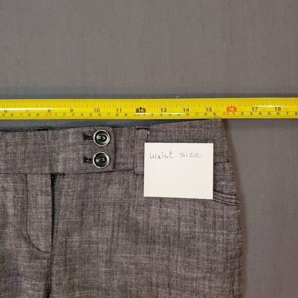 White House Black Market Women's Pants Modern Straight Leg Gray Black 6S - Picture 7 of 13